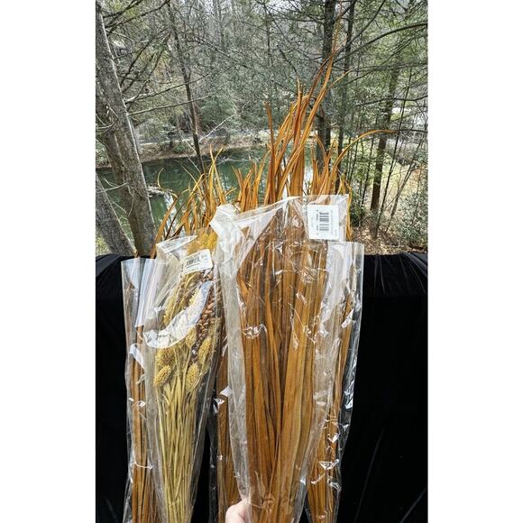 6 Large Bundles Of Fall Harvest Halloween Artificial Flower Floral Filler Design - Picture 5 of 12